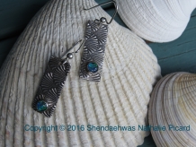 Shells &b opal fine silver earrings by Shendaehwas